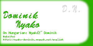 dominik nyako business card